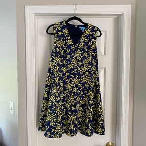 Draper James Love Circle Floral Fit & Flare Dress